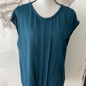 Tommy Hilfiger Teal Blouse Front Panel